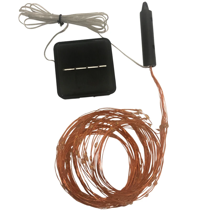 Уличная светодиодная гирлянда на солнечной батарее в виде ветвей виноградной