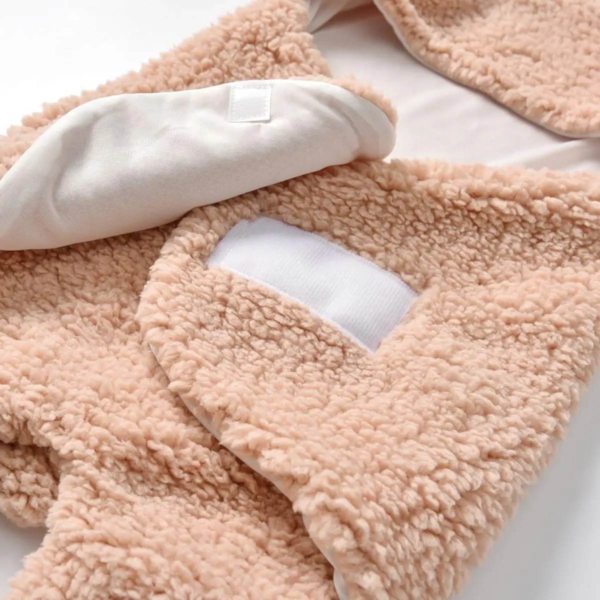

Newborn Cotton Plush Hooded Blanket Warm Soft Swaddle Sleeping Bag Stroller Wrap Clothes Sleeping Bags