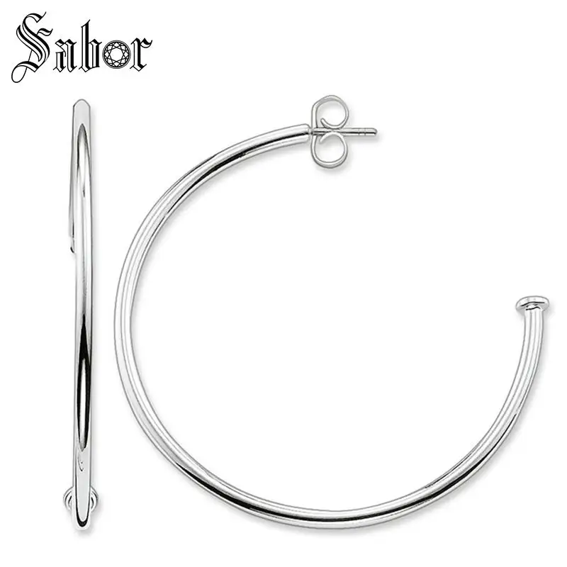 Большие серьги кольца на шарнирах креольские переноски 25 детской модели для