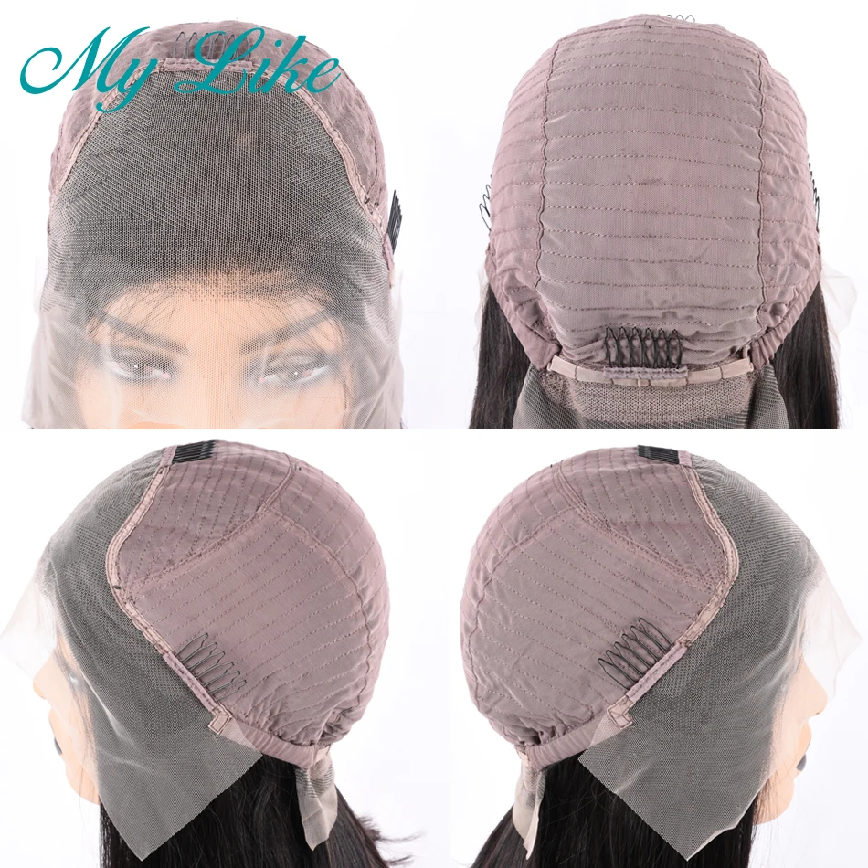 My Like 99j короткий боб парик бразильские Прямые Remy человеческие волосы парики