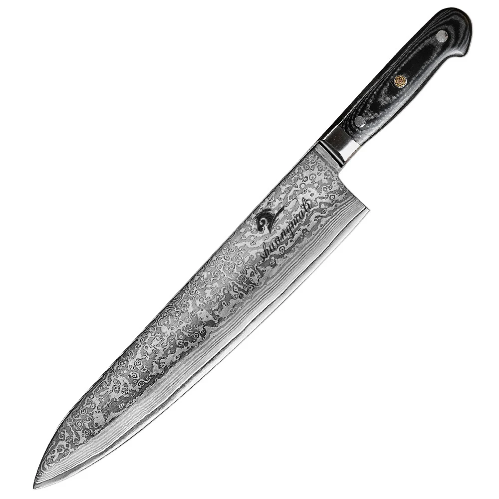 

9/10/11/12 Inch Damascus Knife 67 Layers VG10 Core Sharp Japanese Cleaver Knife Natural Damascus Veins Meat Cutter Kitchen Tools