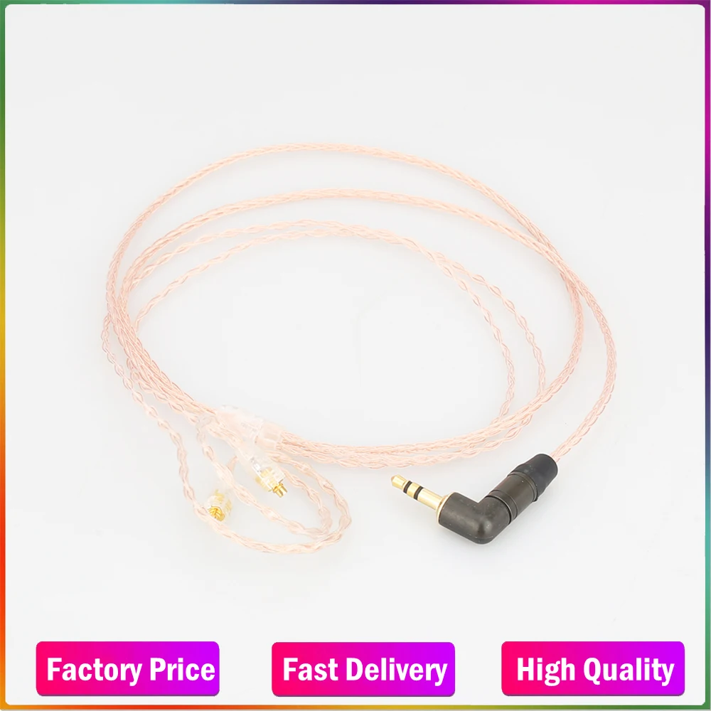 

HI-End OCC Copper Headphone Upgrade Cable For SE535 SE425 SE315 1.2M With Right Angle 3.5MM Plug