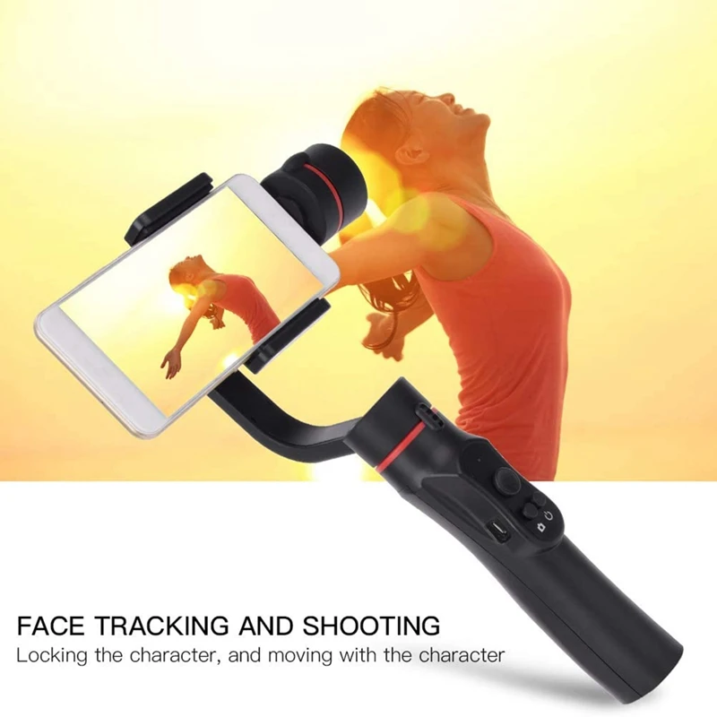 

Phone Stabilizer,Handheld Intelligent Anti-Shake Stabilizer for Android and IOS Phone 3-Axis Gimbal Stabilizer