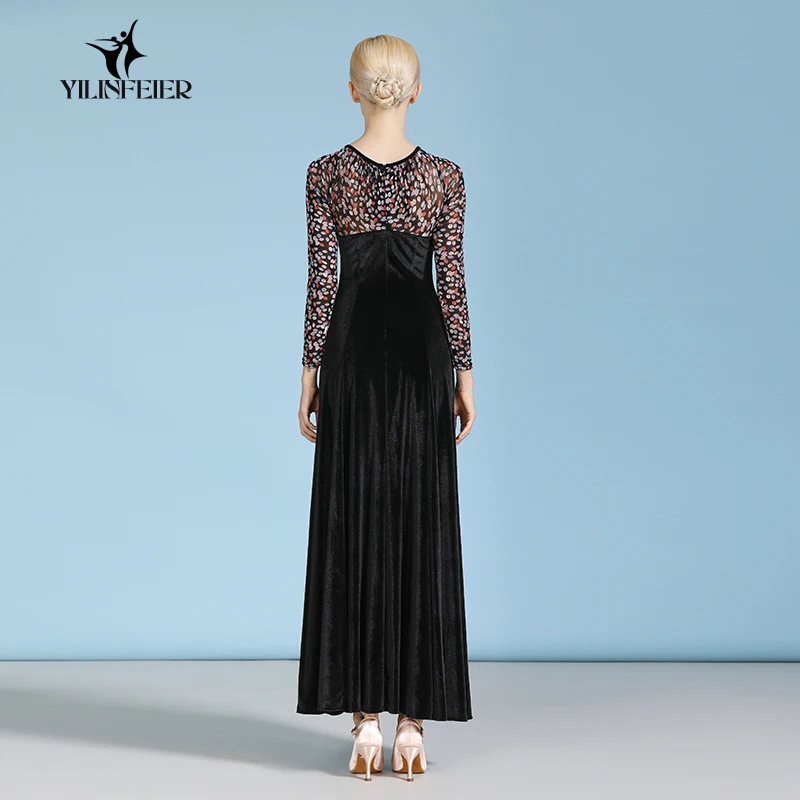 Новое Бальное танцевальное платье для соревнований бальное вальса стандартное