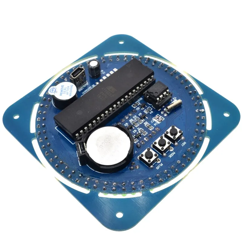 WAVGAT DS1302 вращающийся цифровой светодиодный Дисплей модуль GSM сигнализация электронные цифровые часы светодиодный Температура Дисплей 5V