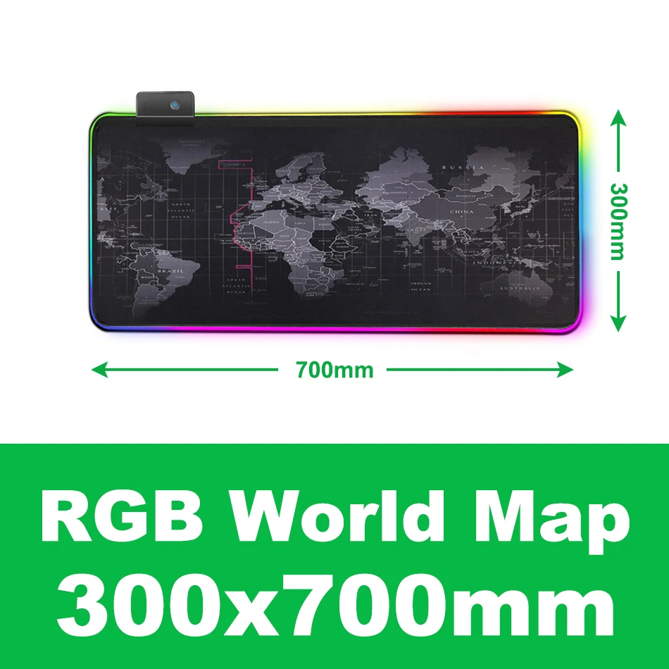 IMice RGB коврик для мыши большой коврик для мыши XL компьютерная коврик для мыши игровой коврик для мыши Коврик для мыши Настольный коврик USB игровая клавиатура Коврик - Цвет: RGBWorldMap 300x700