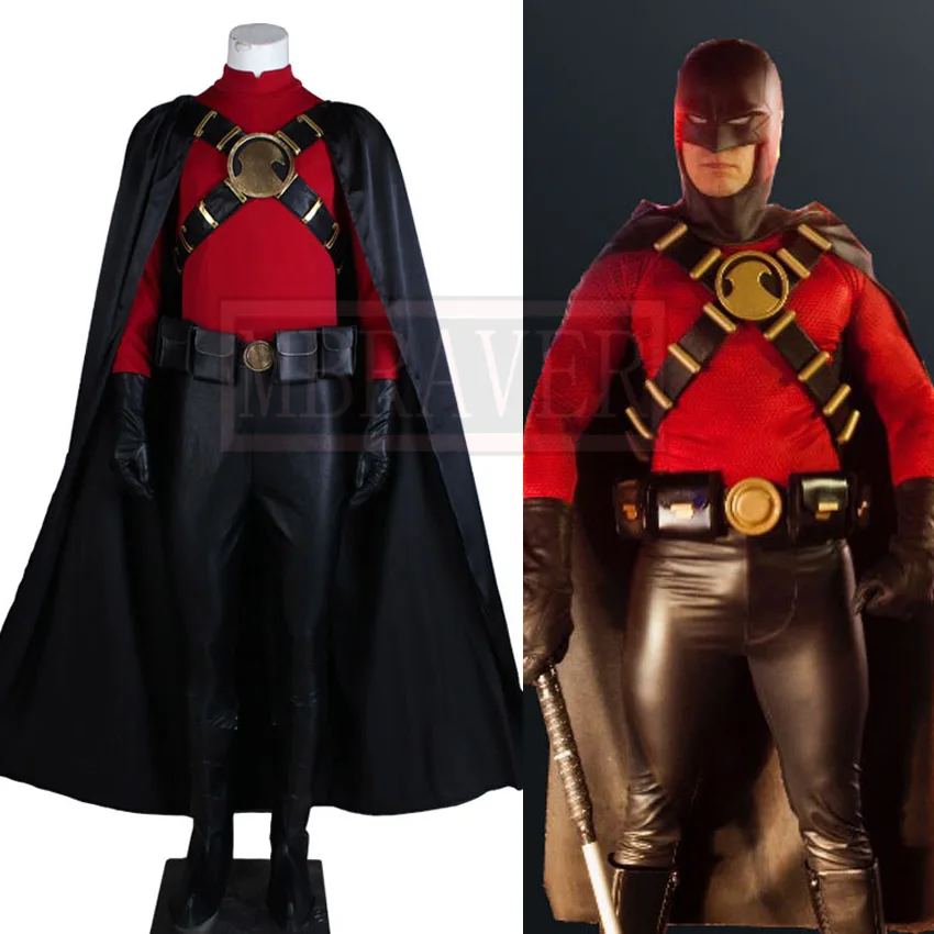 Фото Arkham City Red Robin Косплей Костюм Вечеринка Рождество Хэллоуин На заказ Любой размеры №1
