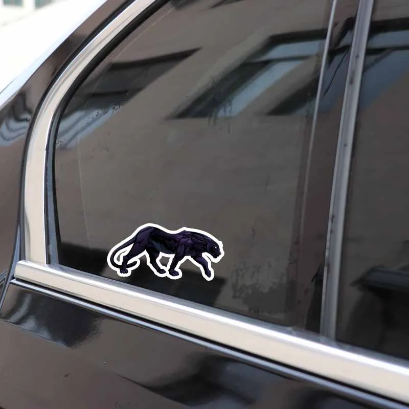 

Hot Selling Car Stickers Wild Black Leopard PVC Motorcycle Stickers Waterproof Sunscreen Decals 16CM*7CM