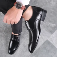 italian men shoes big size 47 48 leather dress party shoes for men formal leather loafer men business shoes brown dress fashion