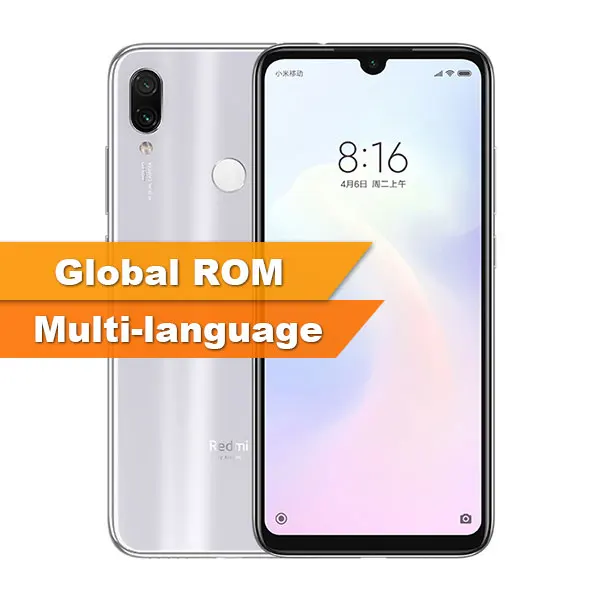 Глобальный Встроенная память Xiaomi Redmi Note 7 Pro 6 ГБ 128 Гб Смартфон Snapdragon 675 Octa Core 4000 мАч 6,3 в форме капли с Экран 48+ 13 Мп - Цвет: White Global ROM