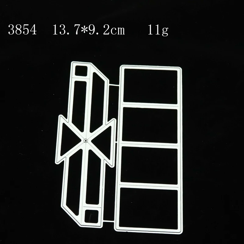 

JC Folding Greeting Card Shape Metal Cutting Dies Frame Template Scrapbook Decorative Embossing Make Stencil Craft Mold Decor