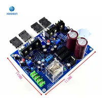 mx100 tta1943 ttc5200 dual channel integrated board with power supply and speaker protection amp amplifier finished board