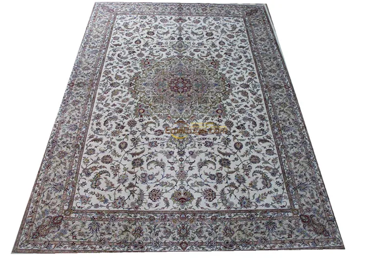 Goedkoop Zijden Perzisch Tapijt Oosterse Tapijten Handgeweven Tapijten Voor Woonkamer Patterngc117psilkyg28