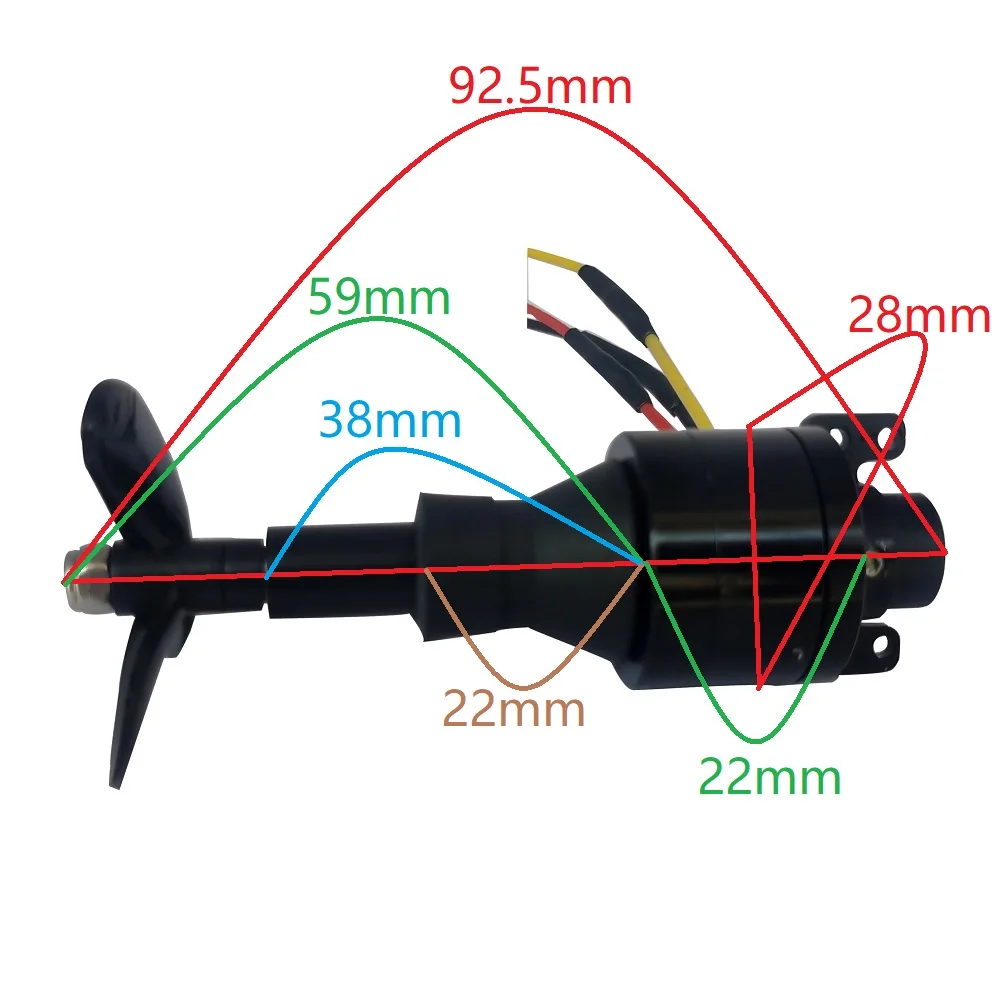 2822 бесщеточный двигатель RC лодка подводный Thruster 3 лезвия модель робота DIY ROV