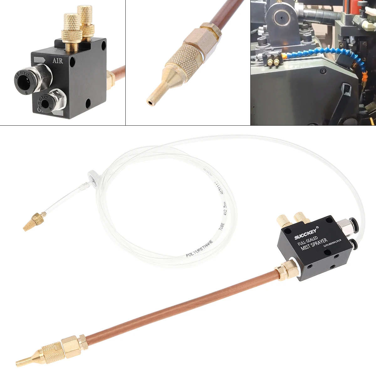 Точная система распыления охлаждающей жидкости с медной трубой 20 см и обратным