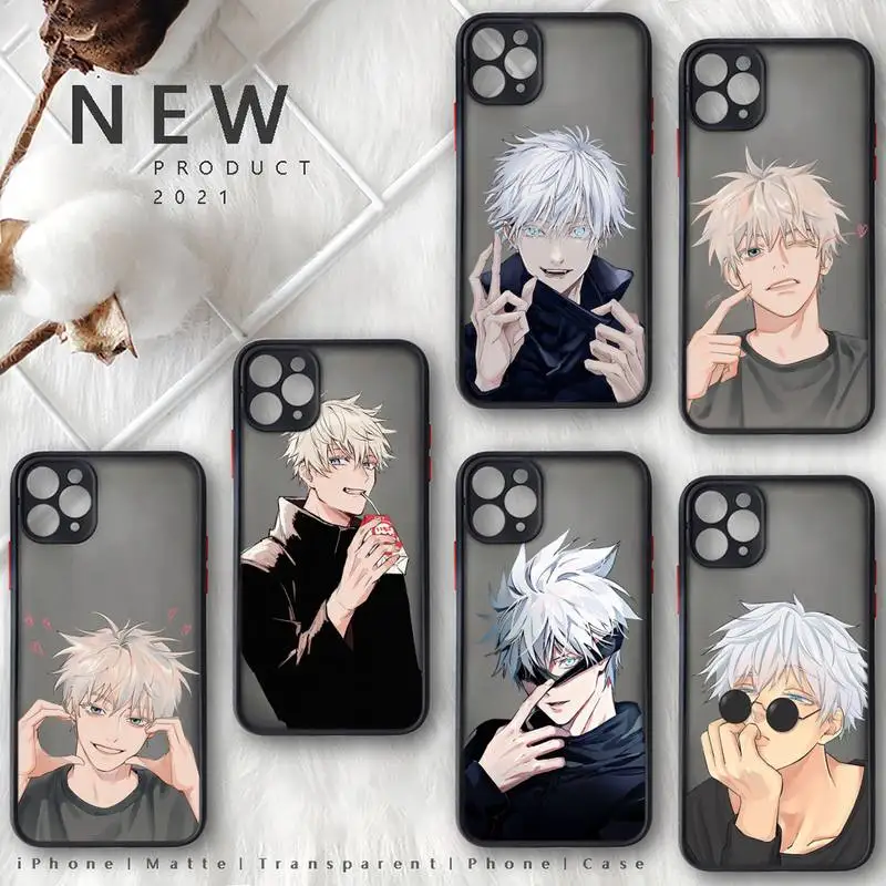 

Jujutsu Kaisen Phone Case For iphone 13 12 11 8 7 plus mini x xs xr pro max matte transparent cover