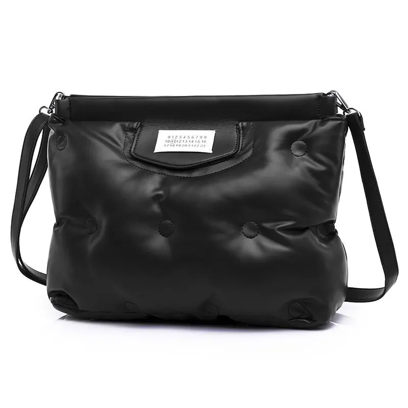 

Female sholder bag Women Black Big Space Pad Cotton crossbody Bag Ladies fashion PU leather Travel Rucksacks for Girls Bag Fema