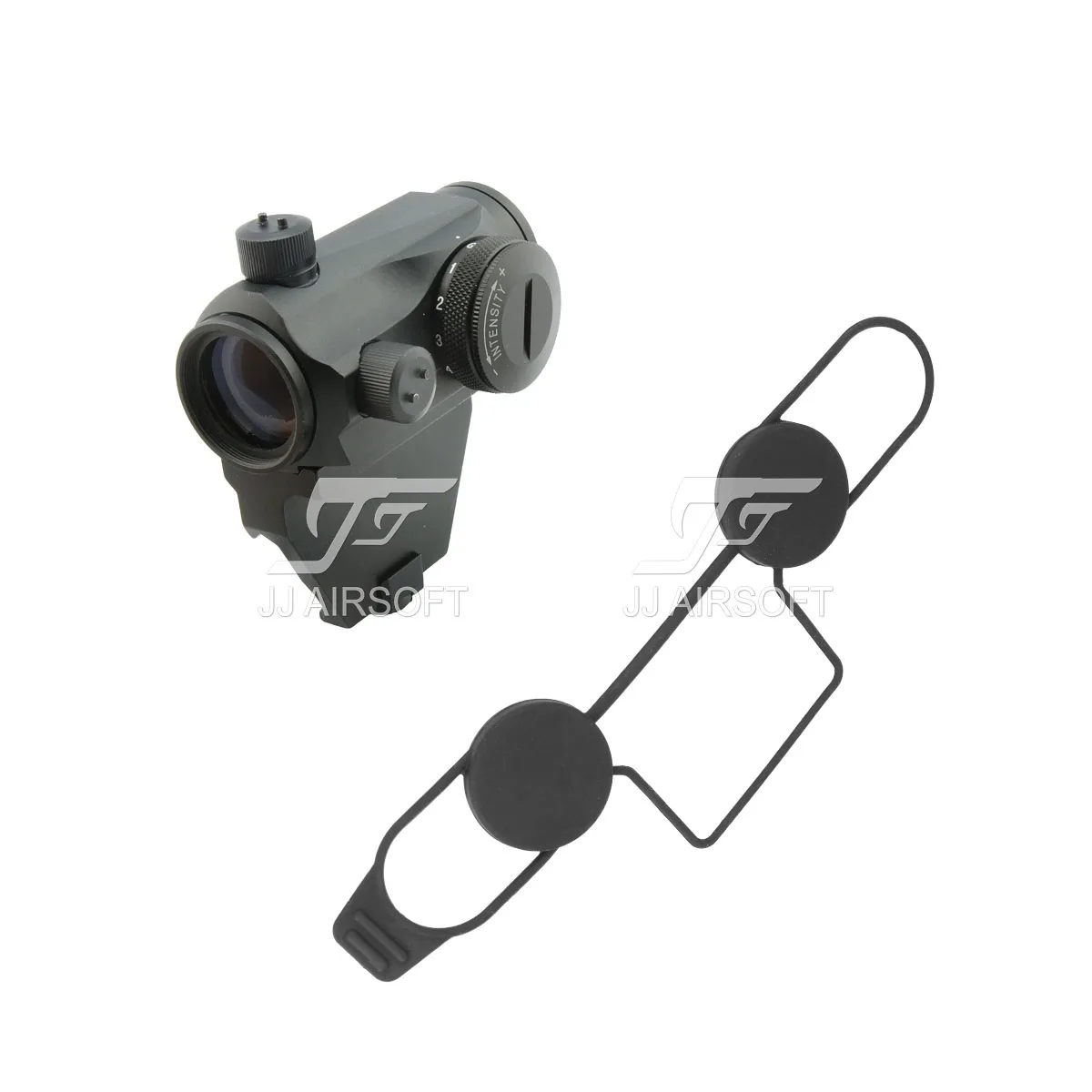 JJ Airsoft Micro 1x24 красная точка с Killflash / Kill Flash стандартное Крепление QD переходное