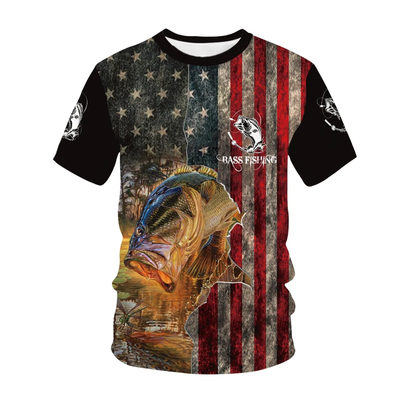 

3D Print Carp Fishing T-Shirts Hunting Hunter Streetwear Men Women Fashion Short Sleeve T Shirt Harajuku Tees Tops Male Clothing