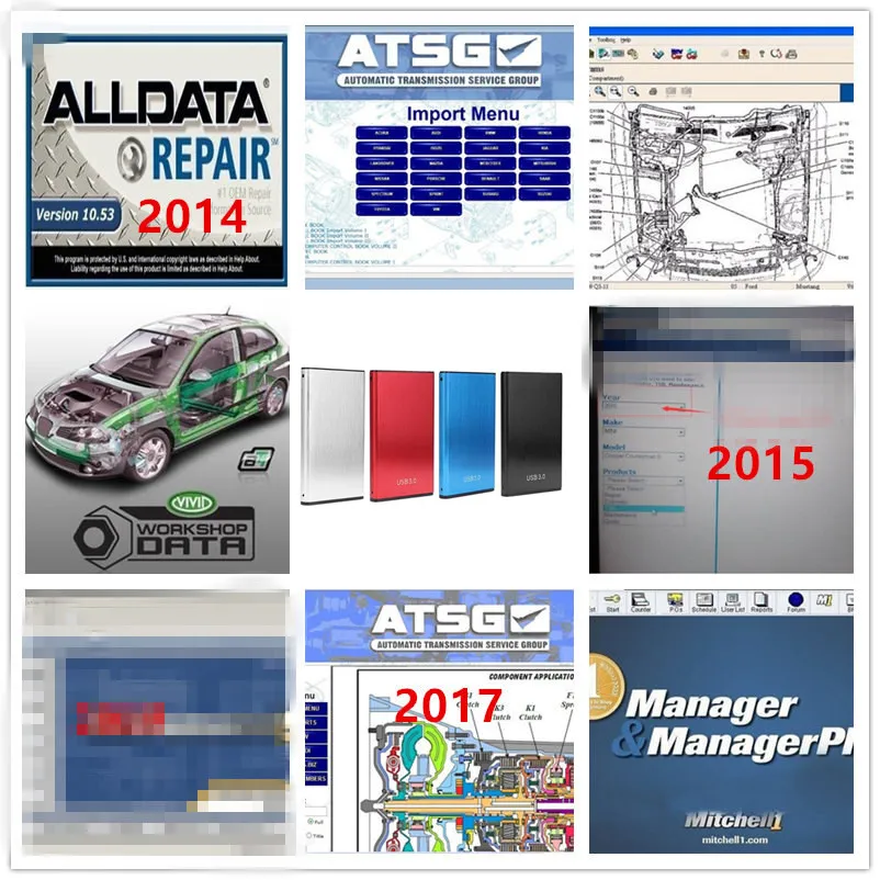 2021 авто ремонт программного обеспечения Mi. ll 2015 ElsaWin Vivid мастерской ATSG 2017 все