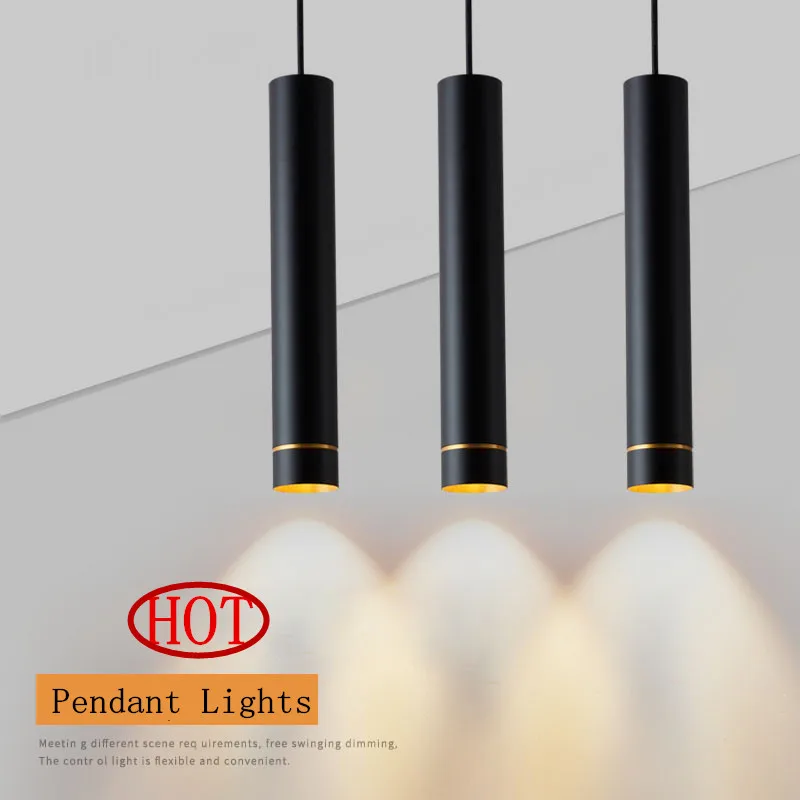 Цилиндрические светодиодные подвесные светильники с регулируемой яркостью