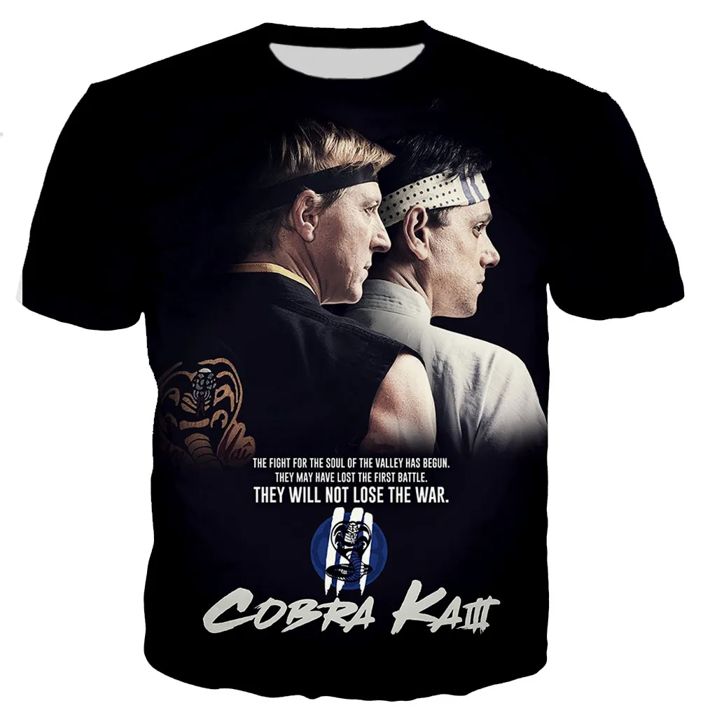 

Cobra Kai 3D Printed T-Shirt Men's and Women's Casual Harajuku Style Short-Sleeved Street Fashion 2021 Summer Fun Sports Top