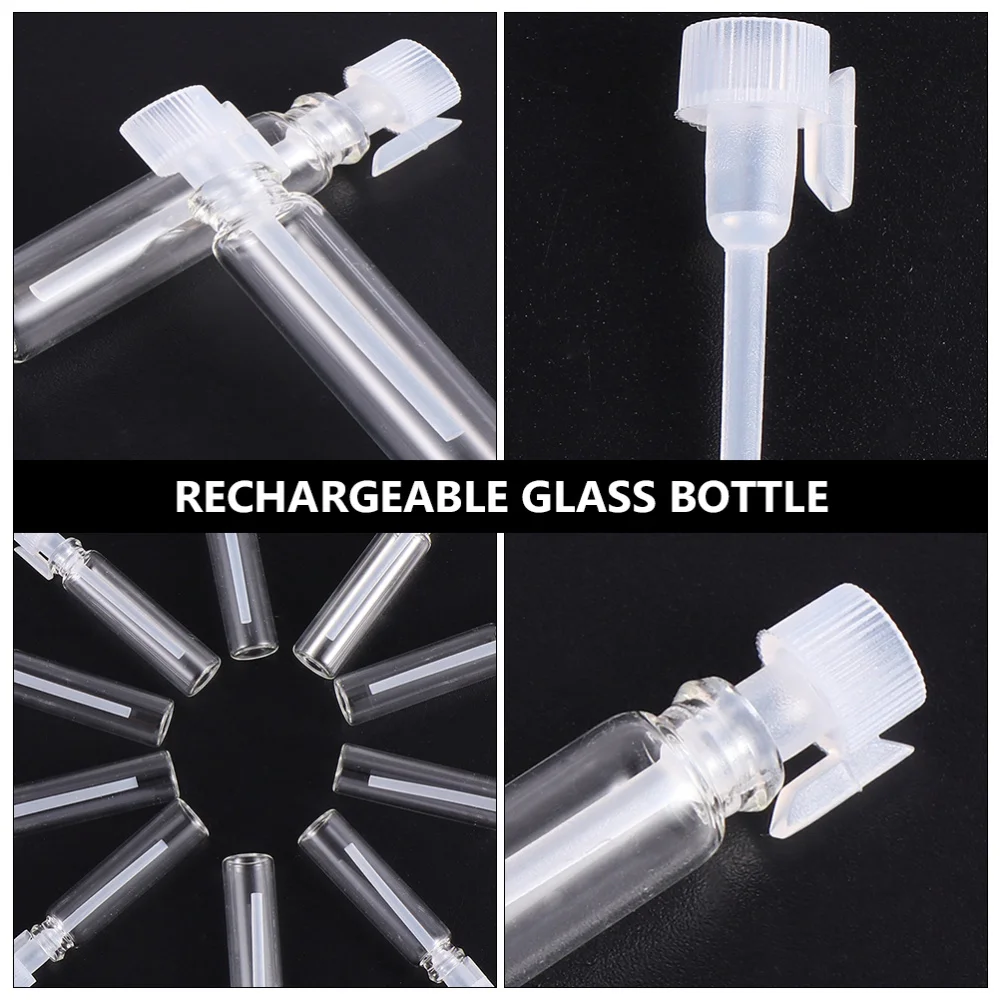 

50pcs Travel Perfume Sample Tube Portable Glass Empty Bottles for