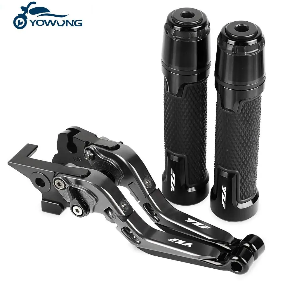 

CNC Brake Clutch Levers Handlebar knobs Handle Hand Grip Ends FOR YAMAHA YZF600R thundercat 1995 1996 1997 1998 1999 2002-2008