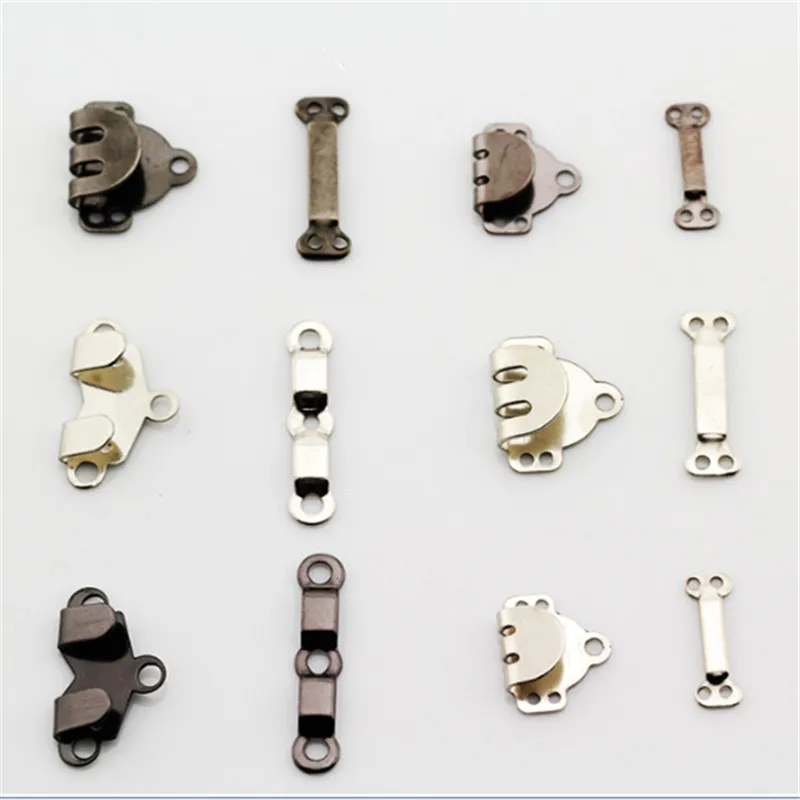 10 шт./лот застежка-крючок металлическая пряжка невидимая пуговица для