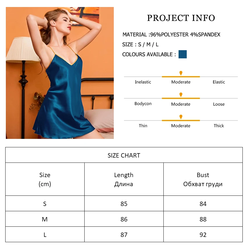 

HiLoc Low Cut Sexy Night Dress Women Pajama Woman Dresses Color Block Nightgowns Spaghetti Strap Nightdress Open Back Dress 2021
