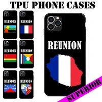 for oneplus 5 5t 6 6t 7 7pro 7t 7tpro 8 8pro reunion flag coat of arms soft tpu phone cases