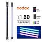 Ручной Светильник Godox TL60, цветная RGB трубка, Pavotube с поддержкой дистанционного управления через приложение, студийное освещение для фотографии