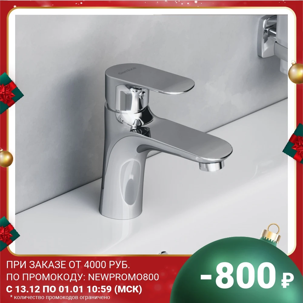 Washbasin mixer without d/c Red Blue by Damixa Palace Grand 460210000 plumbing water tap mixing hot cold Fixture Home Improvement |