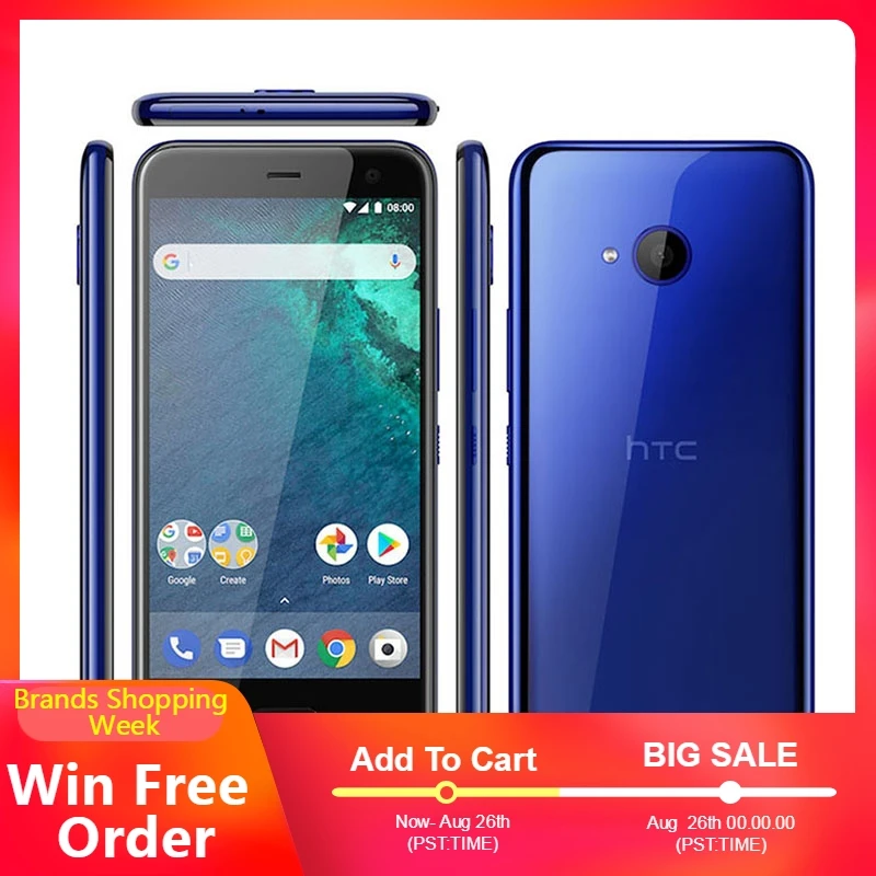Оригинальный разблокированный htc U11 life 3 Гб ram 32 ГБ rom 5 2 дюймов Android7.1 одна Sim 1920X1080
