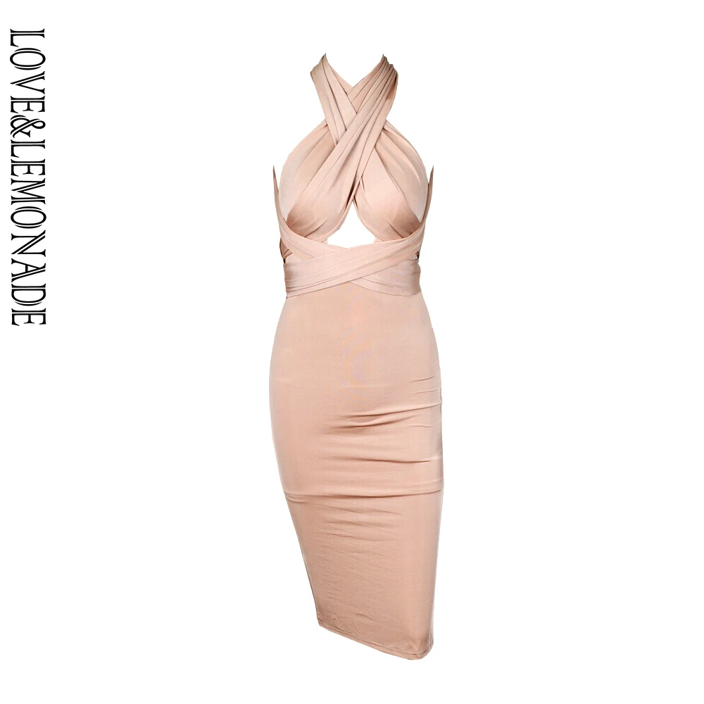 Женское платье на бретельках LOVE & LEMONADE раздельное Платье До Колена модель LM80916|tb