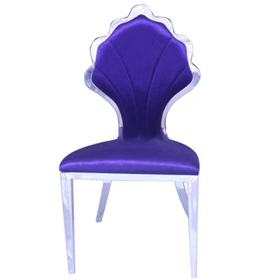 

Luxury delicate style PU leather stainless steel dining chair with backrest beautiful home decor for dining room apartment