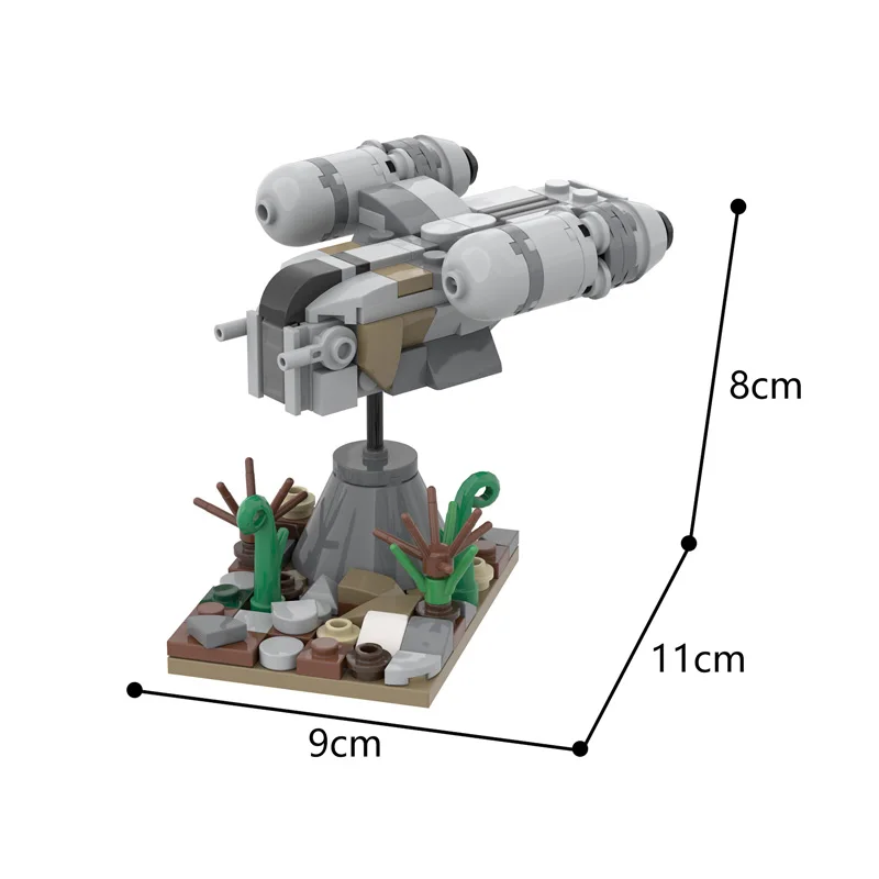 MOC-51912 кинозвезда Мини Космический корабль бритвы сцены космический