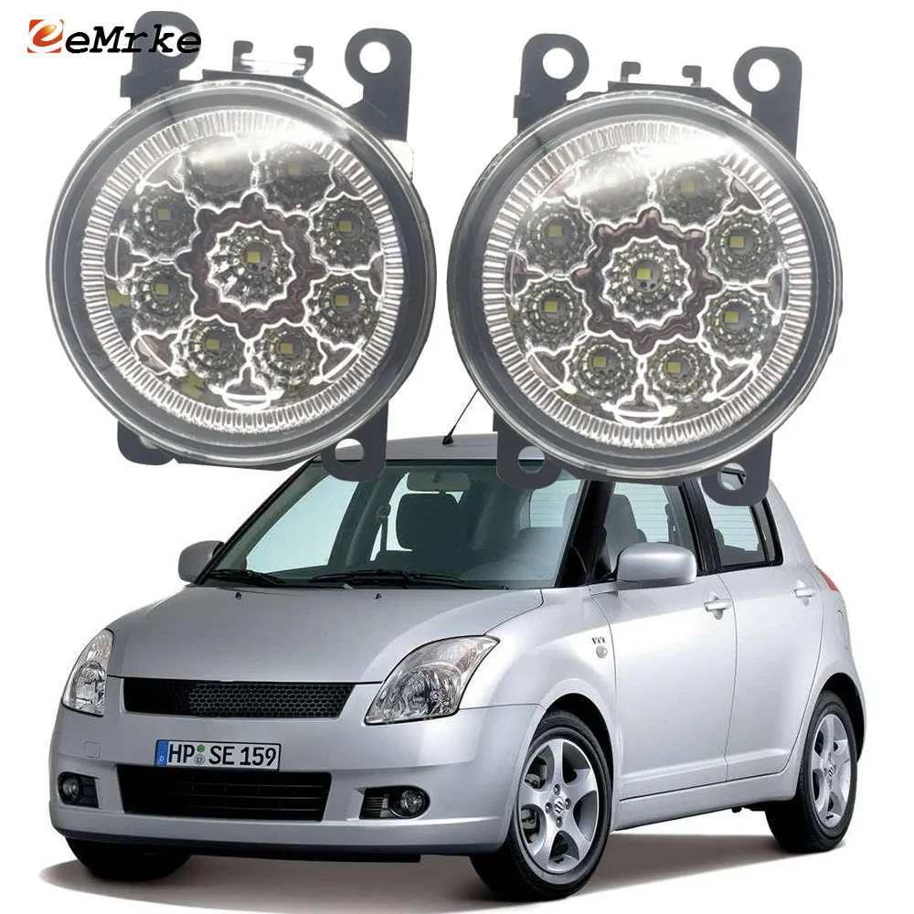 

Автомобильный Стайлинг для Suzuki Swift 3 MZ EZ Swift RE4 2005-2010 9 штук светодиодные противотуманные фары H11 H8 12 В Галогенные Противотуманные фары s сборка ...