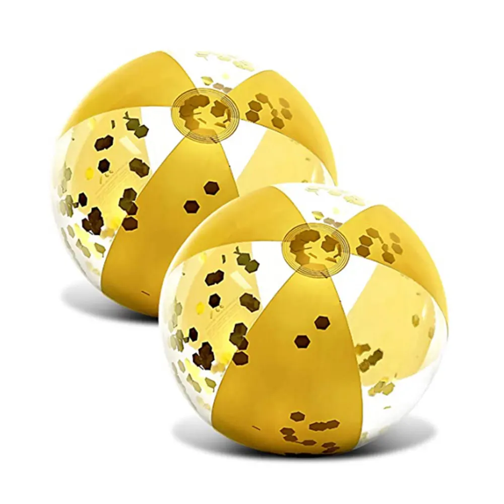 Летняя Вечеринка плавание пляжный мяч Прозрачный светящийся надувной игрушки