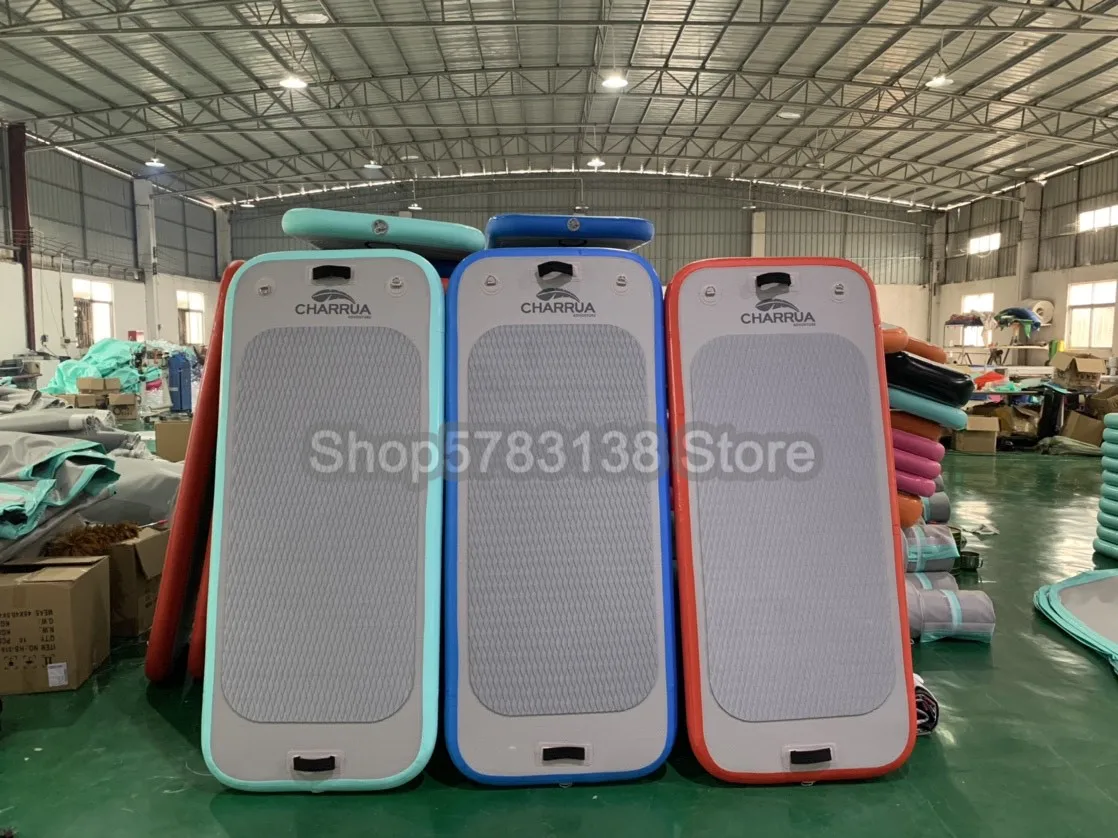 Inflatable Water Gym Mat Promotion ! 2*0.9*0.1m Floating Mattress With Pump Customized Color Air Board For Sport Yoga | Игрушки и хобби