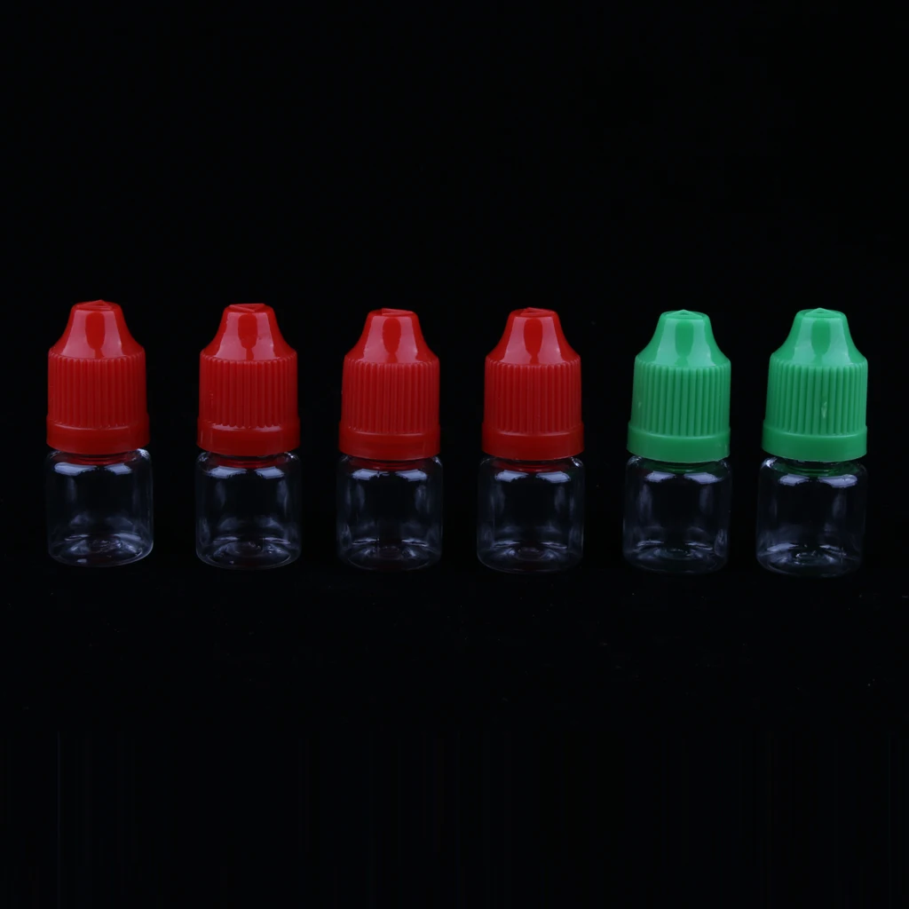 

20x Refillable Empty Bottles Orifice Reducer Dropper Vials Container Holder
