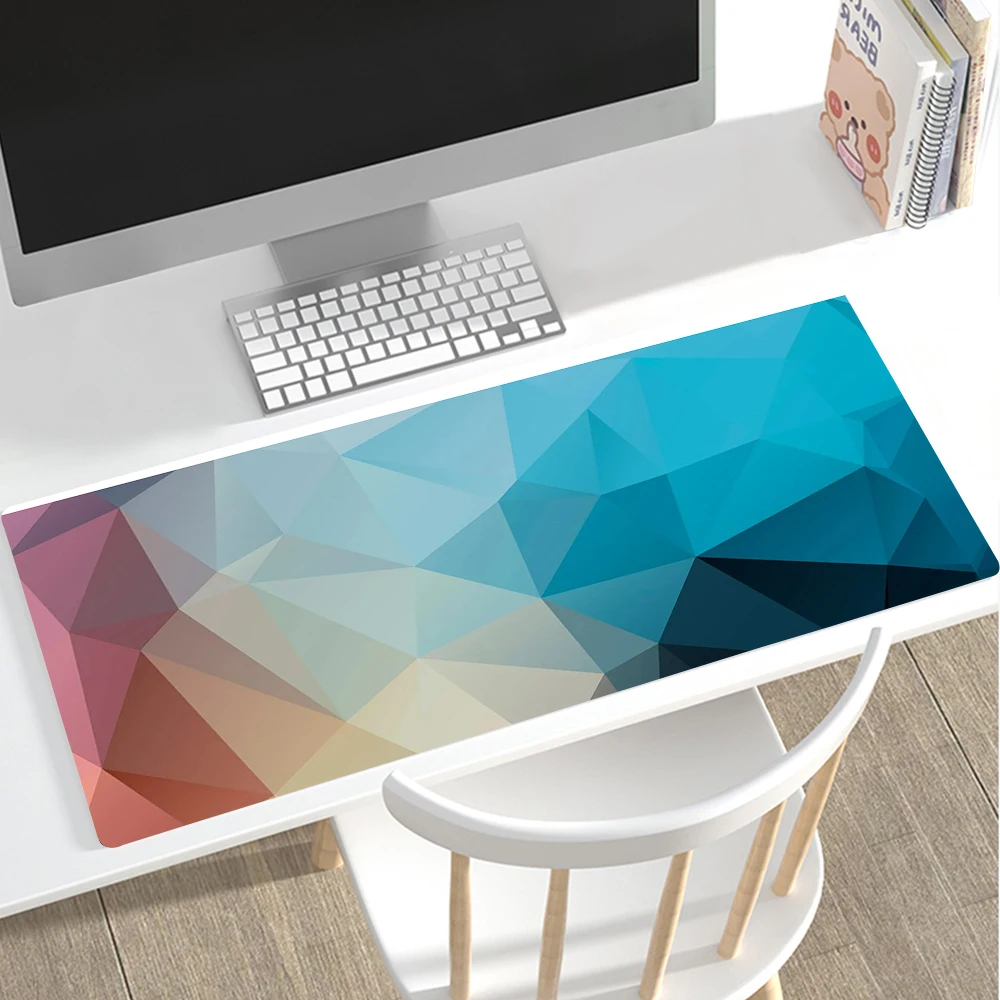 

Electroplating Geometry Gaming Mouse Pad XXL Mousepad Gamer 900x400 Rubber Keyboard Mat Desk Pad Mat Table Mausepad Carpet 30X60