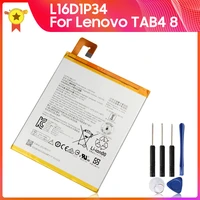 genuine replacement battery l16d1p34 for lenovo tab4 8 tb 8504nf tablet pc tab4 8 plus 4 4v original 4850mah 18 7wh