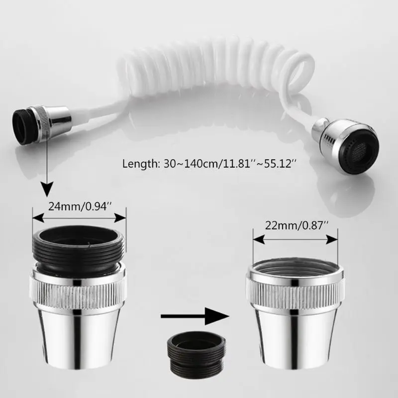 Длинный шланг для кухонной раковины распылитель кран диффузор поворотный