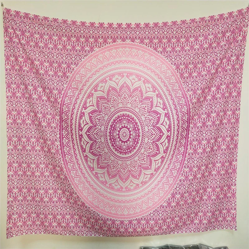 Большой индийский гобелен с мандалой Enipate настенное пляжное полотенце в богемном