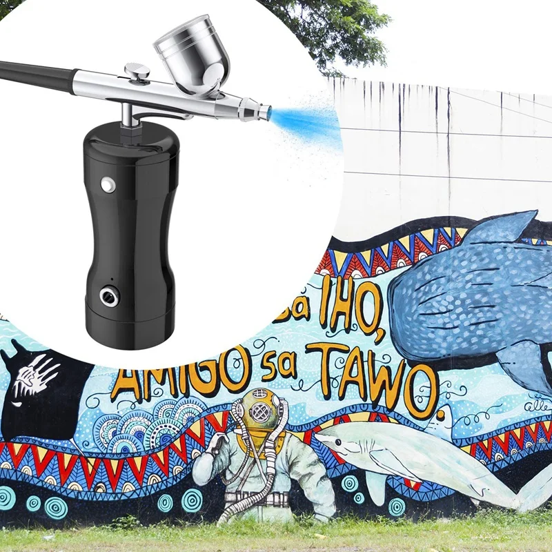 

Cordless Airbrush, Airbrush Kit, Portable Hand-Held Airbrush Can Be Used for Cosmetics, Cake Decoration, Art Drawing