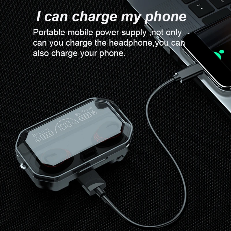 Беспроводные наушники TWS A18 Bluetooth-совместимые спортивные стереонаушники HiFi 9D с