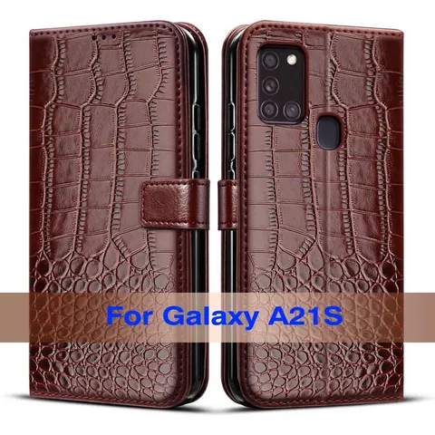 Кожаный чехол-книжка для Samsung Galaxy A21s A 21 S A21 S, чехол с отделением для карт, чехол-бумажник для Samsung A21s Etui SamsungA21S, чехол для телефона