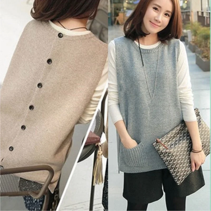 

Новинка весна-осень кашемировый вязаный жилет JCHB Beliarst, женский жилет, кофта, длинный свитер без рукавов, свободное плотное пальто