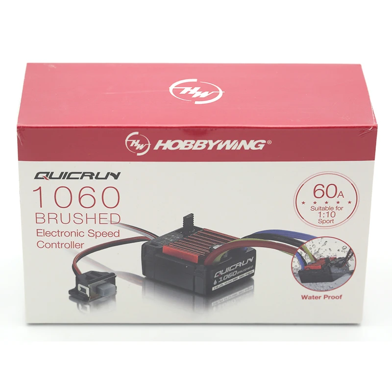 1pcOriginal HobbyWing QuicRun 1060 60A матовый электронный регулятор скорости ESC для 1:10 RC